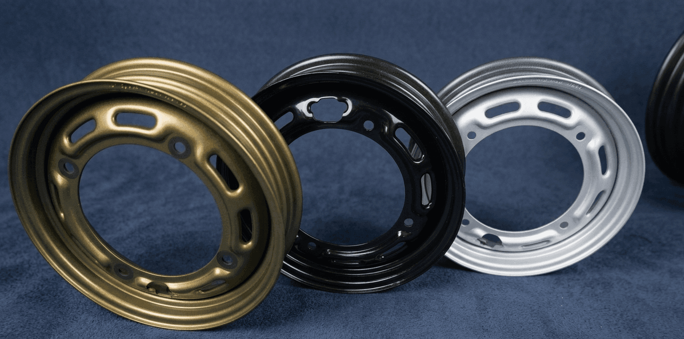 2-wheeler and 3-wheeler steel wheels